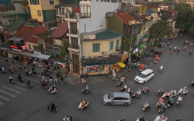 Crossing the Road in Vietnam